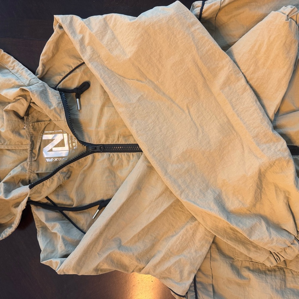 New Look Beige Bomber Jacket with Hood